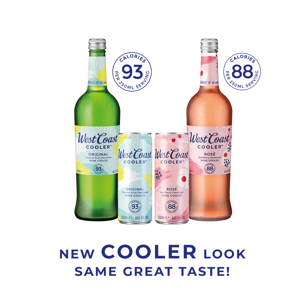 West Coast Cooler is the official drinks partner for NISMA 2024, offering refreshing wine coolers with exotic fruit flavours at the awards.